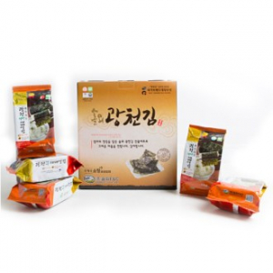 솔뫼 광천김세트 웰빙 재래맛 식탁김 15봉