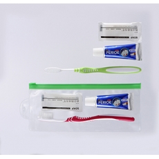 [여행용세트 5호] 페리오 치약20g + 긴칫솔 + 비누 + 2종 지퍼