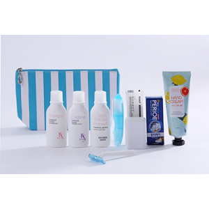 LG생활건강 여행용세트 99호, 케라시스 샴푸, 린스, 바디, 페리오 치약20g, 미니칫솔, 비누 , 비누 곽, 면도기, 아트릭스 핸드크림60g+고양이파우치