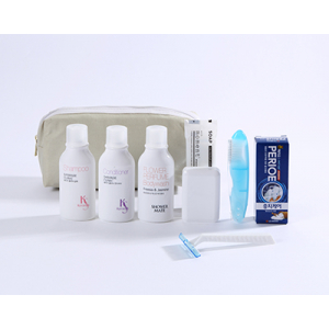 케라시스 여행용세트 78호 케라시스 샴푸, 린스, 바디워시, 페리오 치약20g , 미니칫솔, 비누, 비누 곽, 면도기, 파우치