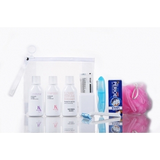케라시스 여행용B-3호 케라시스 샴푸+린스+바디+페리오 치약20g+미니칫솔+비누 +비누 곽+면도기+샤워볼+고주파지퍼
