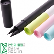 흑목 원형 미두 연필 3P 바닐라 원통 세트