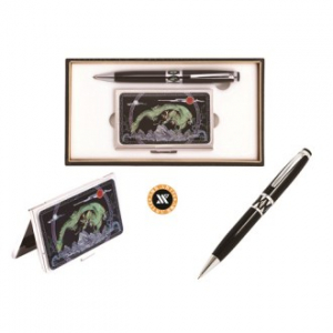 고급 자개 은장 볼펜 드래곤 자개 명함케이스