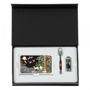 십장생 자개 명함케이스 USB 외국인선물