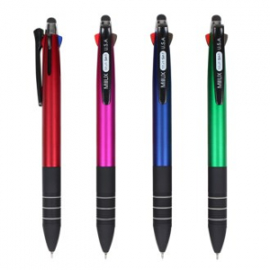 밀룩스 멀티 5in1 볼펜 (3색 볼펜+샤프+터치펜)