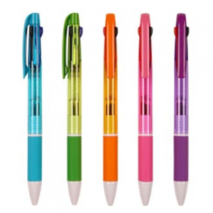 뉴니들 3색 투명 볼펜