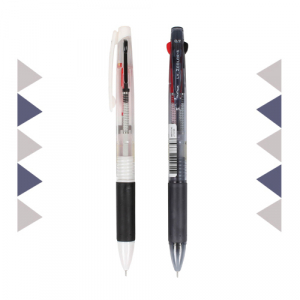 문화 초저점도 2색 볼펜 에스