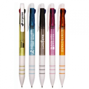 라인 3색 볼펜 투명 독일 잉크 TC