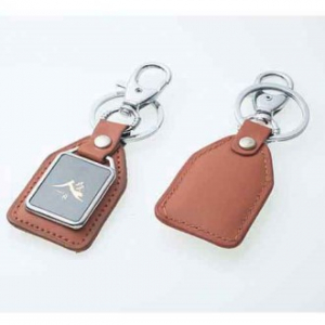가죽 메탈 직사각 열쇠고리 MS1005
