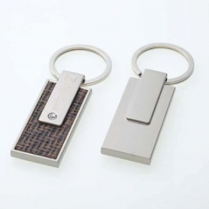 메탈 엠보 큐빅 단면 열쇠고리 MS1064-A