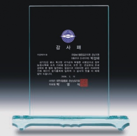 크리스탈상패 4459 #2