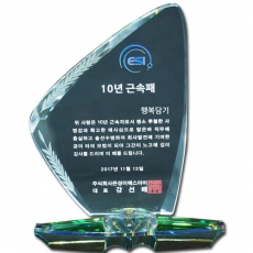 화이트 크리스탈 상패 st 163-1