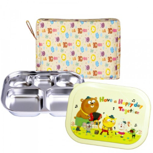 다올 해피데이 밀폐세트, 국내산 어린이도시락 세트 밀폐형