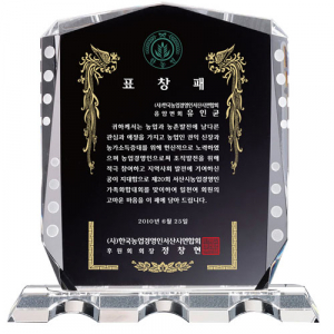 화이트 크리스탈 상패 st 17 1