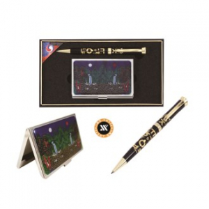 한글 볼펜 케데헌 일월오봉도 자개 명함케이스