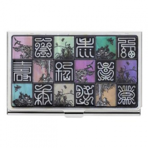 한국 문화 상품 신문자도 자개 명함케이스