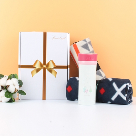 화이트 트리 보온병 320ml+무릎담요 2종세트 #2