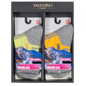 발렌티노 기능성 중목 등산 양말 (여) 2족세트