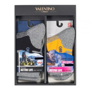 발렌티노 기능성 중목 등산 양말 (남 / 여) 2족 세트