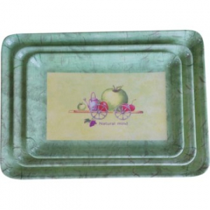 쟁반, 직사각 수레 3P 세트