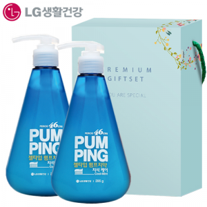 LG생활건강 페리오 46CM 펌핑치약 285g x 2P [101-209066]