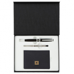 자개프리미엄볼펜+리필심+완자문 소가죽 명함지갑