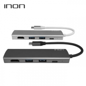 아이논 USB C타입 to 3.0 4포트 with HDMI 허브 IN- UH110 C