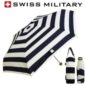 스위스밀리터리 5단 수동 네이비 스트라이프 우산