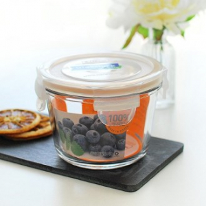 글라스락 원형테이퍼 2호 410ml 밀폐용기