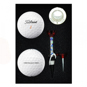 타이틀리스트 벨로시티 2구 자석티 볼마커 세트