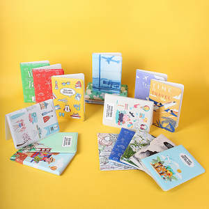 풀컬러 인조가죽 여권지갑