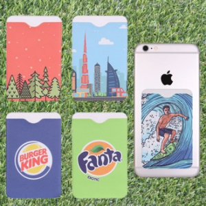 풀컬러 인조가죽 스마트 카드 포켓 (부착형) / 카드지갑