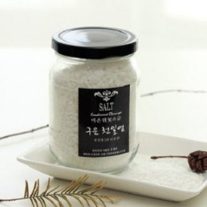 프리미엄 구운 천일염 소금 유리병 320ml