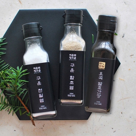 해와달 천일염 + 함초 + 간장 3조 베이직 셋트 #2