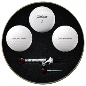 원형 타이틀리스트 PRO V1 3구 자석티 세트