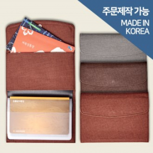 두루 가죽 통장지갑 통장케이스