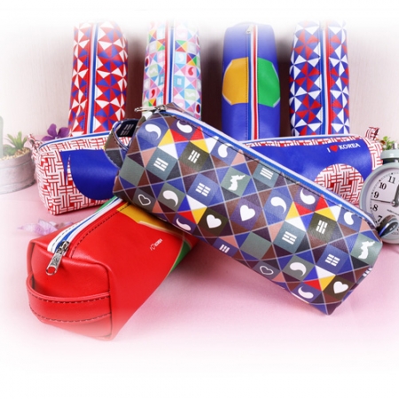 메이드인 태극기 고급인조가죽 필통 #2