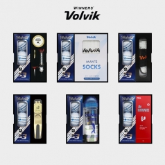 볼빅 S3 3구 선물세트 (3PC) 화이트 우레탄 골프공 볼마커 인쇄