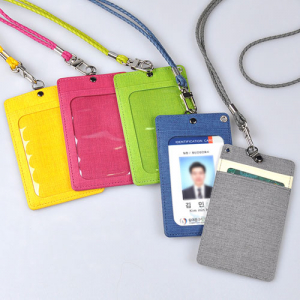 투톤 목걸이 카드지갑 사원증 케이스