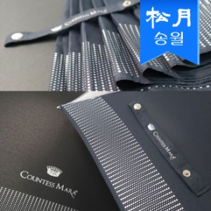 송월 우산 카운테스마라 장우산 도트보더 70 s