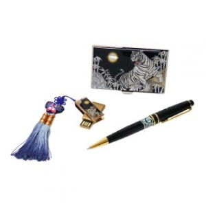 자개 USB 금장 3종 세트 백호 8G