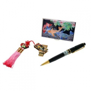 자개 USB 금장 3종 세트 잉어 8G