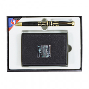 훈민정음 4호, 훈민정음 볼펜+훈민정음 자개 소가죽 명함지갑