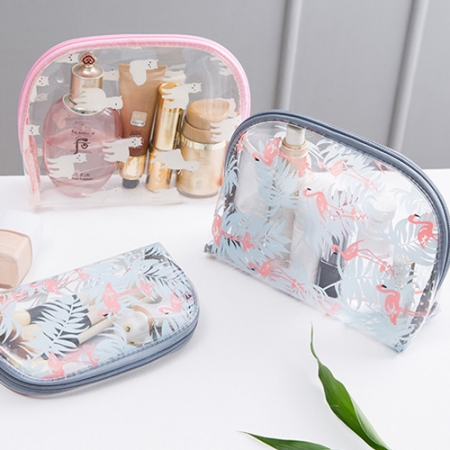 PVC 다기능 투명 파우치 클러치백, 비치백 6가지 타입 (반달 소) #2