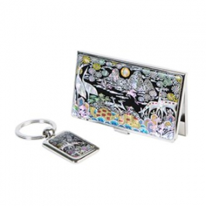 자개 명함사각 열쇠고리 세트 - 십장 생 외 9종