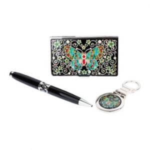 자개 볼펜 3종 세트, 당초나비 외 9종