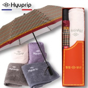 협립 2단 DBS 체크 자동 우산+호텔 170 코마 1p 세트