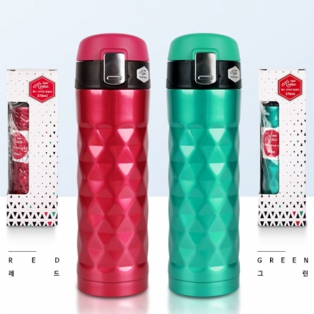 헨느 다이아 원터치 보온 보냉 텀블러 370ml #2