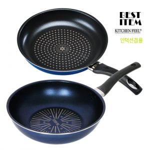 블루인덕션겸용 28cm후라이팬+궁중팬 2종