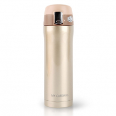 이중 보온 보냉 골드 원터치 텀블러 450ml